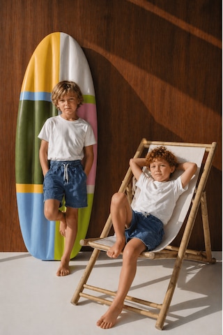 Baby Lory Kids Store Erkek Çocuk Yıkamalı Şort Kot Mavi