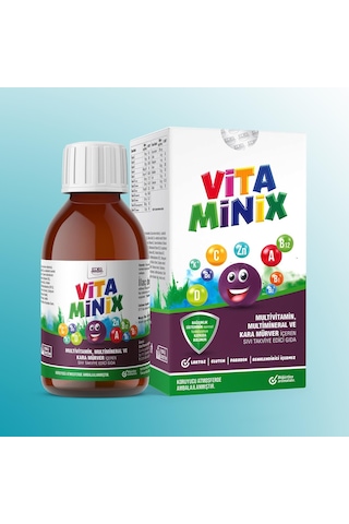 Edis Pharma Vita Minix-Böğürtlen Aromalı-150 ml Edis Pharma Vita Minix-Böğürtlen Aromalı-150 ml