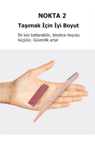 Sindo Prime Kaş Alma Çift Katlama Jilet Gri 2'li