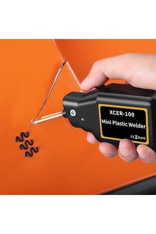 Yifomall Mavi Amerikan Standartı Taşınabilir Plastik Kaynak Makinesi - Araba Tampon Tamiri İçin Dört Tip Nakış Düz/kenar/iç Köşe/dalga + Alet Kutusu