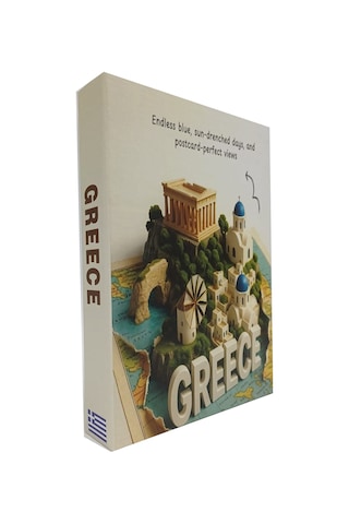 2026 -767 Greece Dekoratif Kitap Kutusu