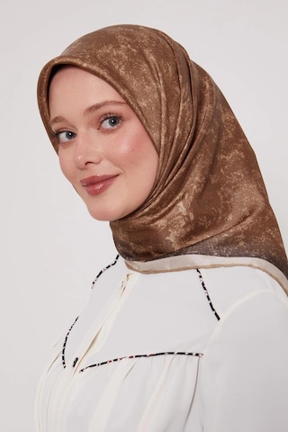 Levidor Kristal Eşarp Bulut Batik Bej