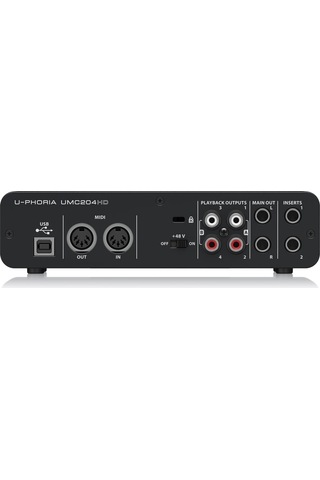 Behringer Umc204Hd 2X4. 24-Bit / 192 Khz Usb Ses / Mıdı Arayüzü