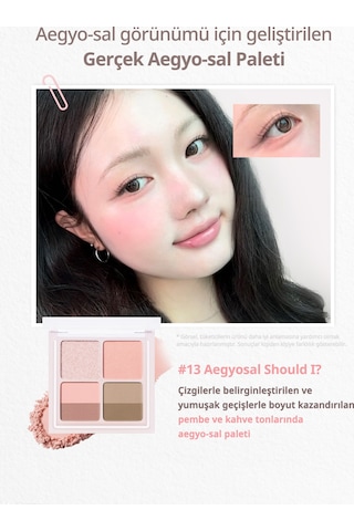 Işıltılı, Mat Tonlarda 4lü Far Paleti Perıpera Ink Pocket Shadow Palette 13 Aegyosal Should I