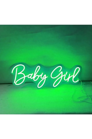 Baby Girl Yazılı Neon Tabela Dekoratif Aydınlatma