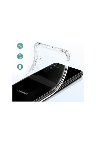 Zore Galaxy Uyumlu A54 Kılıf Msra 2mm Anti Shock Silikon - Renksiz Renksiz