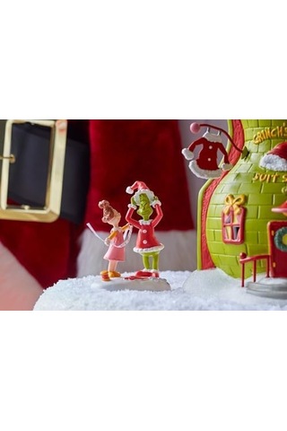 Department 56 Dr. Seuss The Grinch Village Aksesuarları Santy Suit Heykelcik İçin Takılıyor, 8 Cm, Çok Renkli
