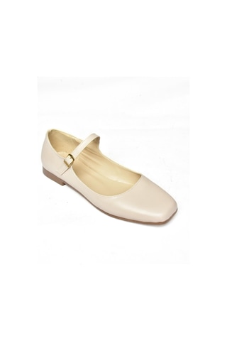 Fox Shoes S726252509 Bej Kadın Babet Bej