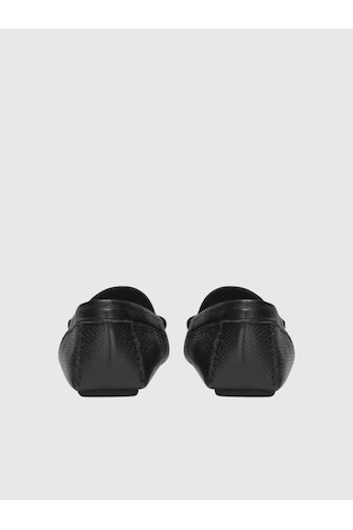 Dolce & Gabbana Deerskin Driver Shoes Dg Siyah