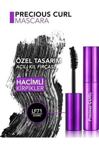 Hacim Ve Kıvrım Veren Maskara Siyah - Precious Curl Mascara - Lf71 - 8690604197576 0