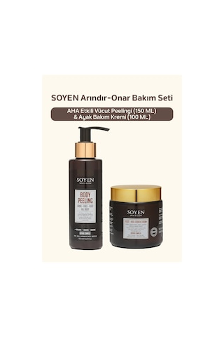 Arındır-onar Bakım Seti Aha Etkili Vücut Peelingi 150 Ml & Ayak Bakım Kremi 100 Ml