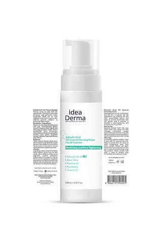 İdea Derma Salisilik Asit Yüz Yıkama Köpüğü 200 ML