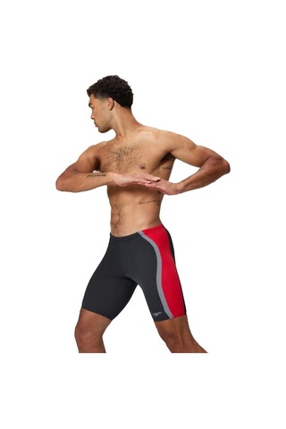 Speedo Solıd Splıce Jam Am Blk/red Mayo 8-a000156003 Kırmızı - Siyah