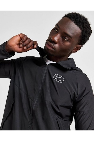 M Nsw Sw Air Run Jkt Siyah Erkek Koşu Ceketi Siyah