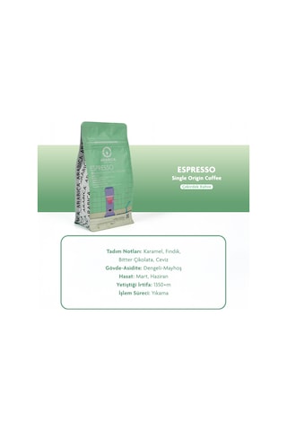 Espresso Kahve 250g Çekirdek Kahve Taze Kavrulmuş Çekirdek