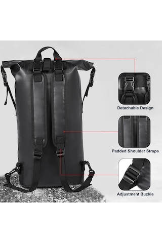 25l Su Geçirmez Sırt Çantası Ağır Hizmet Tipi Roll-top Y29190y Sarı