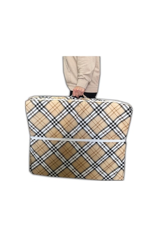 Katlanır Yer Yatağı Ve Tek Kişilik Sünger Katlanır Minder Yatak 70x180 Cm 6 Cm-kahverengi Ekose