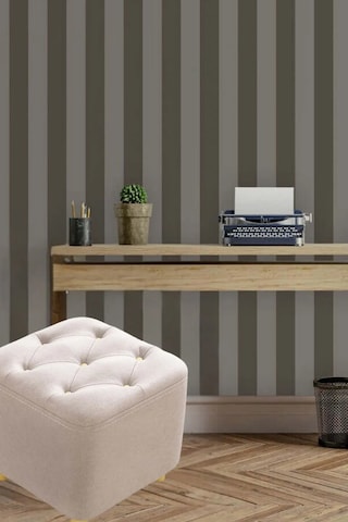 Most Hallow Kapitoneli Kare Puf 03 Bej Kadife Kumaş Evinize Tesl