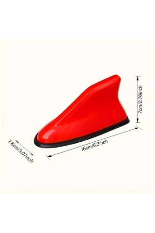 Turcoshop11 Köpek Balığı Yüzgeci Dekoru, Siyah, Delme Gerekmez, Kolay Montaj, Çatı Aksesuarı.
