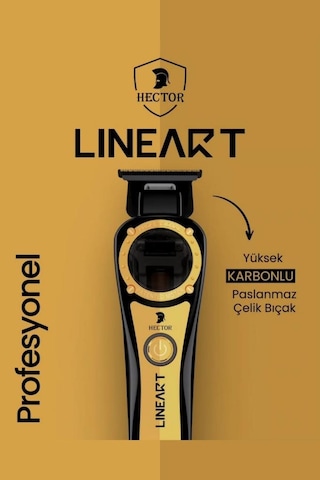 Hector Linear T Saç Sakal Sıfırlama Ve Çizim Makinesi 11.200 Rpm Gold-siyah 3 Saat