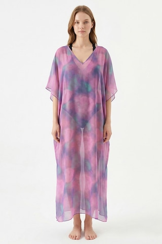 Remsa Mayo Remsa Tesettür Mayo Üzerine Tasarım Tek Kaftan Pareo Rdp26 Lila