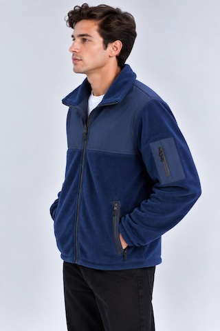 Parshey Erkek Softshell Polar Ceket Su Geçirmez Tam Fermuarlı Rahat Günlük Kullanım lacivert