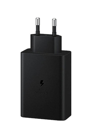 Hombey 65w Pd Hızlı Şarj Cihazı, 3 Port, Samsung Telefon/notebook/tablet Uyumlu, Avrupa Standartı + 2 Type-c 1m Kablolu Siyah