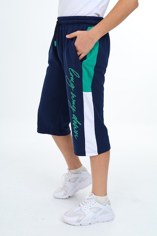 Erkek Çocuk Garni Detaylı Kapri Alt 12204 Lacivert