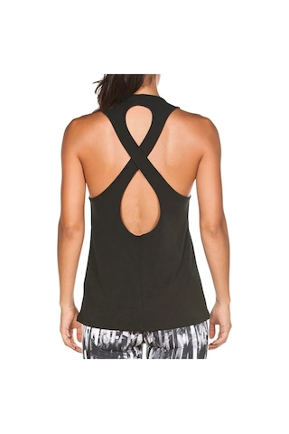 Arena W Gym Tank Top Cross Back Kadın Siyah Yüzücü Tişört 001591500
