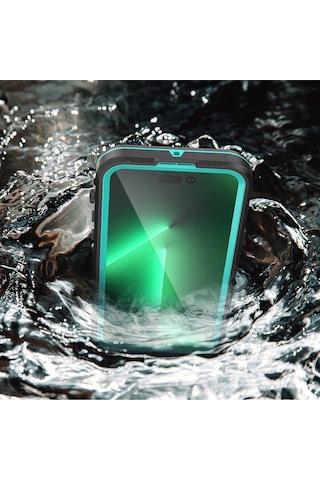 Apple Uyumlu iPhone 14 Pro Max Kılıf Case, 360 Derece Koruyucu 2metre Su Geçirmez Kapak Waterproof Cover