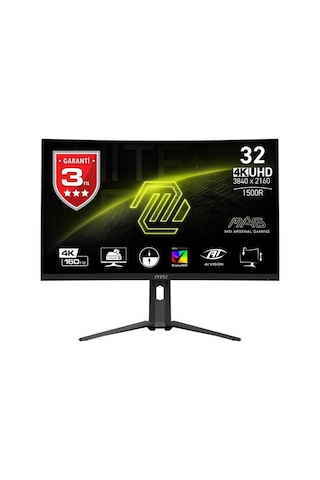 MSI MAG 321CUP 31.5" 1 Ms 4k Curved 160 Hz Oyuncu Monitörü (Teşhir)