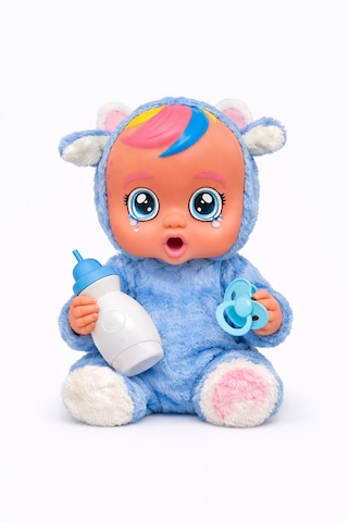 Ağlayan Ve Konuşan Et Bebek 20 Cm Su İçen Bebek Oyuncağı 3+ Yaş Mavi