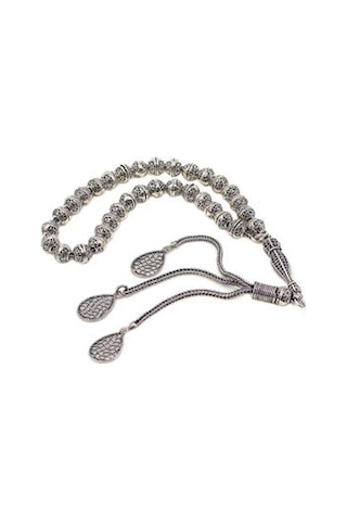 925 Ayar Gümüş Küre Kesim Tesbih