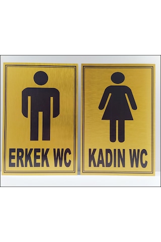 Kadın Erkek Çift Yönlendirme Wc Tabelası (460496022)