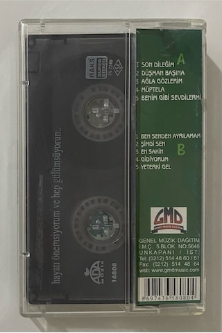 Hakan Demirtaş Son Dileğim Kaset Orjnal Dönem Baskı Kaset