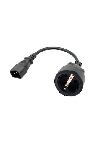 Primex Px-c14 Schuko, 0.35 Metre 1.5mm Ups/psu Schuko Çevirici Kablo, Ups Priz Çevirici 1.5mm Kalın Kablo, Kısa Schuko Kablo