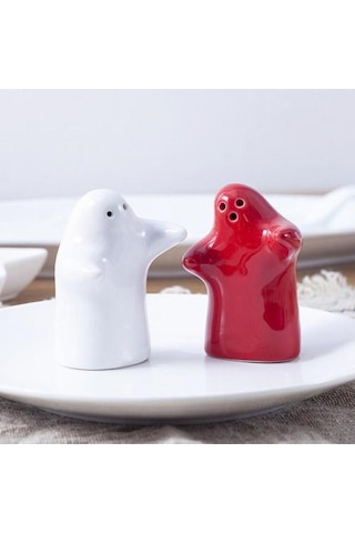 2 Adet Tuz Shaker Kullanımı Uygun Kullanımı Kolay Dolumlu Seramik Sarılma Mutfak İçin Tuzluk Tutucu Tuz Domuzları, Mahzenler Ve Amp Sunucular 1