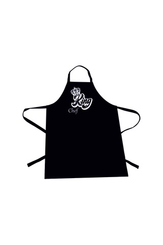 Mutfak Önlüğü King Chef Siyah Renkli