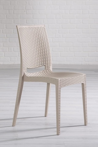 Rattan Large Camlı Cappucino Masa Takımı Bahçe&balkon 1 Camlı Masa + 6 Sandalye Diğer
