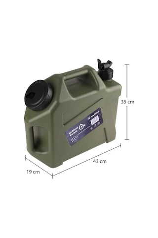Madfox Galon Air Pe Musluklu Su Bidonu 19 Litre Haki
