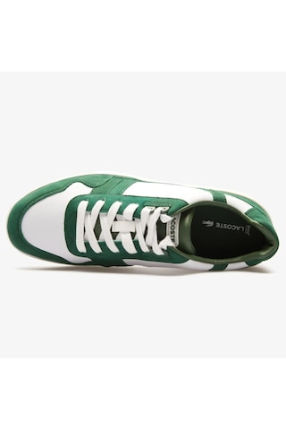 Lacoste T-clip Leather Mens Sneaker Hakiki Deri Günlük Spor Ayakkabı Beyaz Yeşil Beyaz