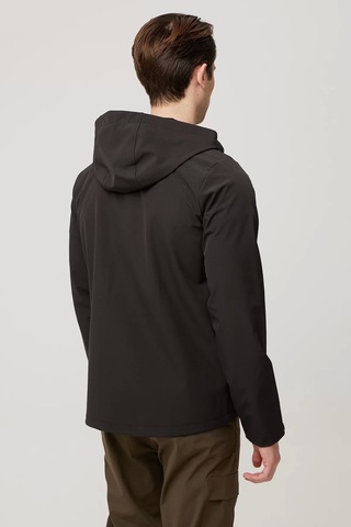 Erkek Softshell Mont Su Gecirmez Campanula Rüzgar Geçirmez Nefes Alabilir Outdoor Günlük Kullanıma Siyah