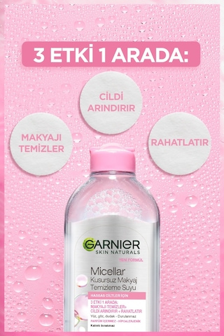 Garnier Micellar Hassas Ciltler Kusursuz Makyaj Temizleme Suyu 400 ML