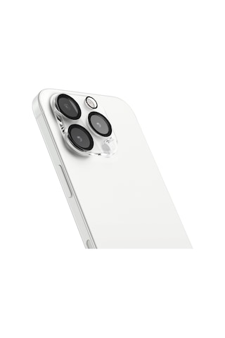 Vonmahlen Apple Uyumlu iPhone 16 Pro Max / Apple Uyumlu iPhone 16 Pro Şeffaf Lens Koruyucu