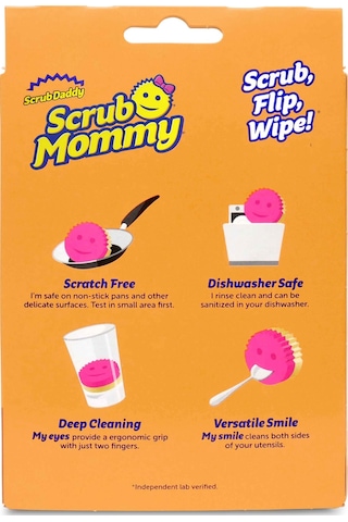 Scrub Mommy Çift Yüzeyli Bulaşık Süngeri Pembe