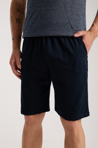 Akbeniz Erkek Lacivert Sıfır Yaka Kısa Kol Şortlu Pijama Takımı