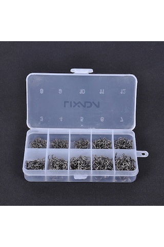 Lixada-600 Adet Delikli Balık Jig Kanca Olta Takımı