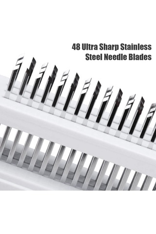 48 Paslanmaz Çelik İğne Bıçaklı Et Yumuşatıcı Et Yumuşatma Siyah Siyah