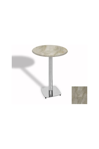 Bistro Masa Tokyo Kromnikel - Werzalit, Wermodin Ve Allzalit Tabla 60 Cm Çap - Irony Çok Renkli