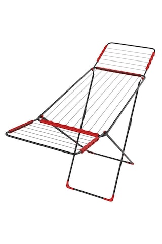 Devecioğlu MM027 Noax Kalın Telli Kanatlı Çamaşır Kurutmalık Kırmızı - Siyah